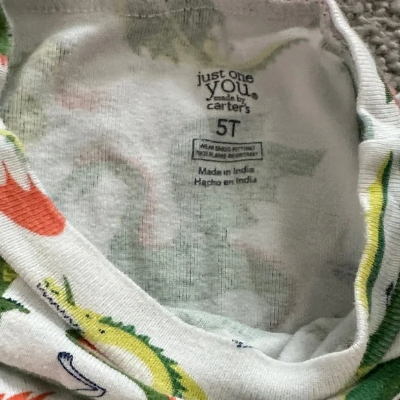 Carter's Kids Pajama Sets - Blue, Green, Gray, White - Picture 15 of 16